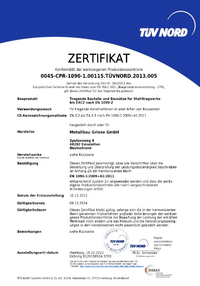 Zertifikat- Geltungsbereich